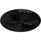 Ekena Millwork Leandros Ceiling Medallion (Fits Canopies up to 5"), 33 1/8"OD x 3 1/2"ID x 1 3/8"P, Black Pearl CM33LEBPS - alternate 3